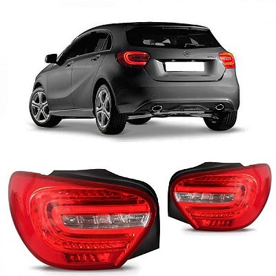 Lanterna a200 mercedes benz de 2013 a 2015 traseira lado esquerdo com LED e conector redondo