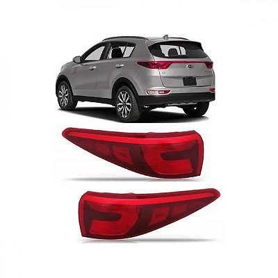 Lanterna sportage kia de 2017 a 2019 traseira de canto lado esquerdo sem LED