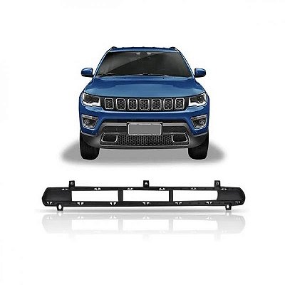 Grade do para choque compass jeep de 2017 a 2021 dianteira central preto