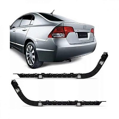 Guia do para choque civic honda de 2007 a 2011 traseira lado direito