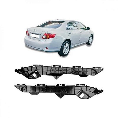 Guia de para choque corolla toyota de 2009 a 2013 traseiro lado direito