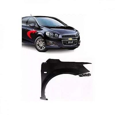 Para lama sonic chevrolet de 2012 a 2014 lado direito com furo