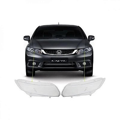 Lente do farol civic honda de 2012 a 2016 lado esquerdo