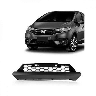 Grade do para choque fit honda de 2014 a 2017 dianteiro central com ressalto para placa