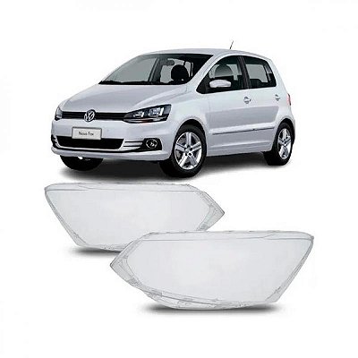 Lente de farol fox volkswagen de 2015 a 2022 lado esquerdo