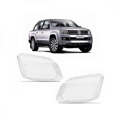 Lente de farol amarok volkswagen de 2010 a 2016 lado direito