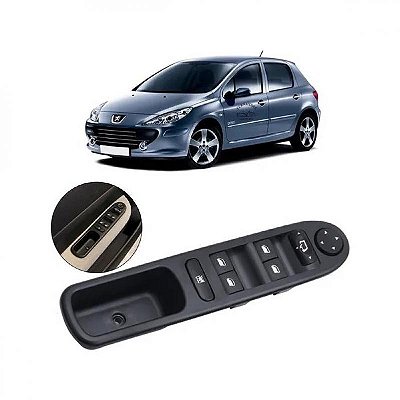 Interruptor do vidro 307 peugeot de 2007 a 2012 dianteiro lado esquerdo com bloqueio do retrovisor