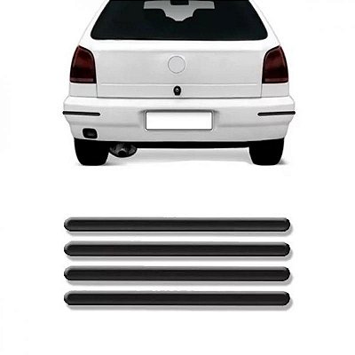 Protetor de para choque gol volkswagen de 1995 a 1999 preto quatro peças