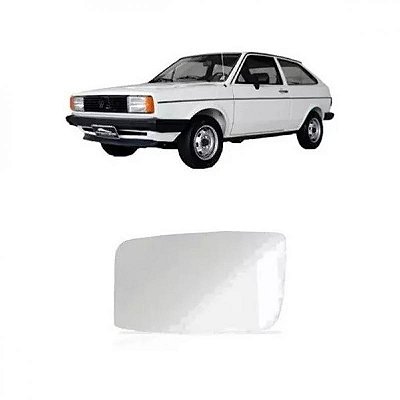 Lente de retrovisor gol volkswagen de 1988 a 1994 e santana volkswagen de 1985 a 1991 lado direito prata