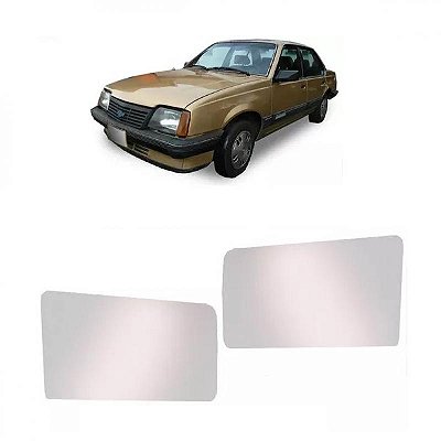 Lente de retrovisor monza chevrolet de 1982 a 1987 lado esquerdo prata