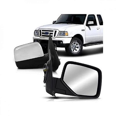 Retrovisor ranger ford de 2005 a 2009 lado direito cromado externo elétrico