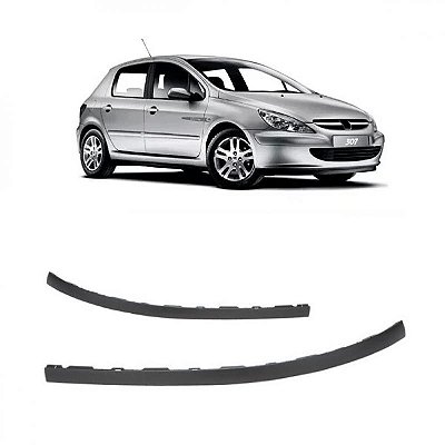 Spoiler de para choque 307 peugeot de 2003 a 2006 dianteiro lados direito e esquerdo