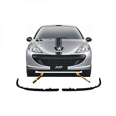 Spoiler do para choque 207 peugeot de 2009 a 2015 dianteiro lado direito