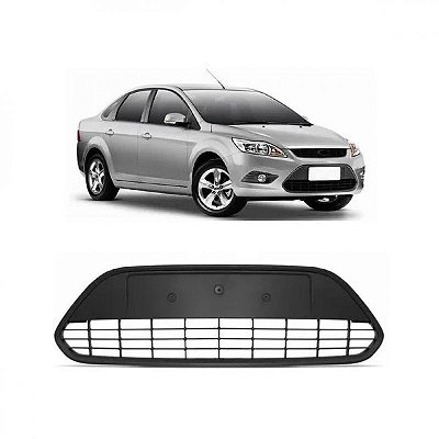 Grade do para choque focus ford de 2009 a 2013 dianteira central com friso cinza versão glx