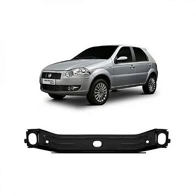Travessa de fechamento palio fiat de 2008 a 2012 dianteira inferior vermelha escura