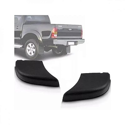 Ponteira de para choque hilux toyota de 2005 a 2015 lado direito traseiro picape