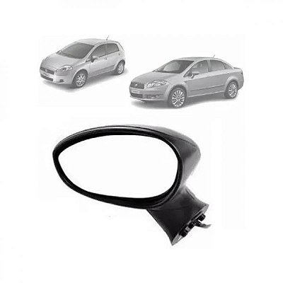 Retrovisor externo punto e linea fiat de 2007 a 2017 lado esquerdo elétrico cabine grande