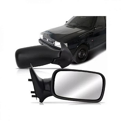Retrovisor externo uno fiat de 2001 a 2005 lado esquerdo bicolor fixo versão fire duas portas