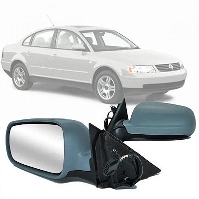Retrovisor externo passat volkswagen de 2001 a 2005 lado direito com capa em primer elétrico convexo