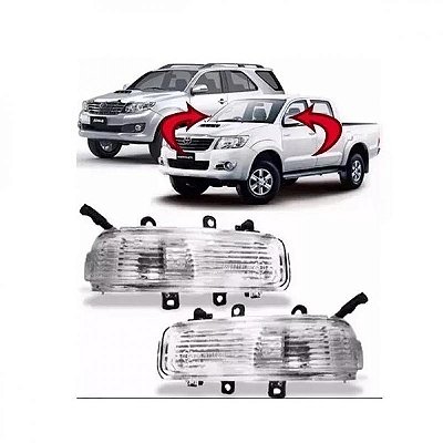 Pisca do retrovisor externo hilux sw4 toyota de 2012 a 2015 lado esquerdo