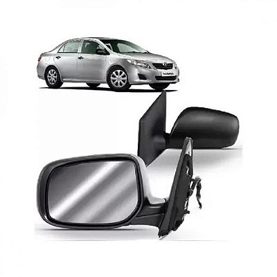 Retrovisor corolla toyota de 2009 a 2013 lado esquerdo externo elétrico com três fios