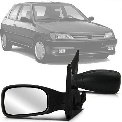 Retrovisor 306 peugeot de 1993 a 2002 lado esquerdo externo elétrico