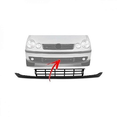 Spoiler de para choque polo volkswagen de 2003 a 2006 dianteiro verde escuro