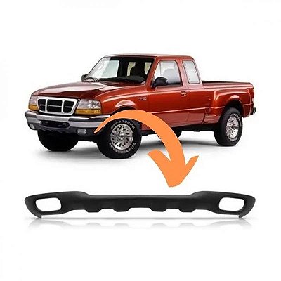 Spoiler para para choque ranger ford de 1998 a 2004 dianteiro com furo