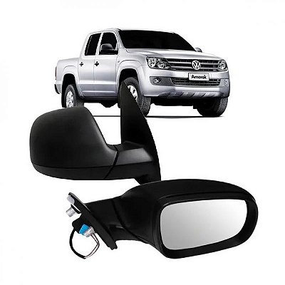 Retrovisor externo amarok volkswagen de 2010 a 2016 lado direito preto texturizado elétrico com aquecimento