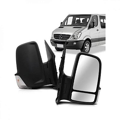 Retrovisor externo sprinter mercedes benz de 2012 a 2016 lado direito elétrico com aquecimento braço longo e fio longo