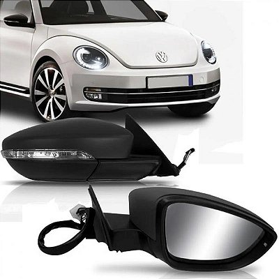 Retrovisor externo fusca volkswagen de 2013 a 2015 lado esquerdo primer elétrico térmico com pisca asférico