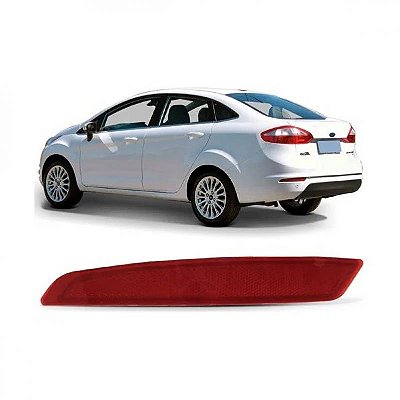 Refletor do para choque new fiesta ford de 2013 a 2019 traseiro lado esquerdo sedã