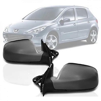 Retrovisor externo 307 peugeot de 2003 a 2012 lado esquerdo primer elétrico com aquecimento sem sensor de temperatura