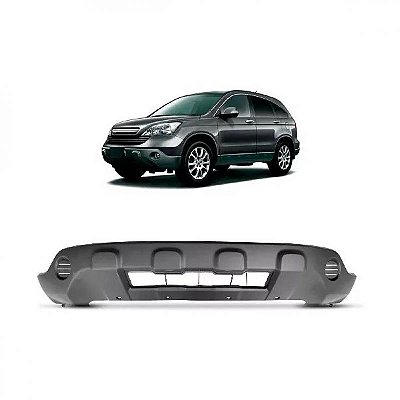 Spoiler do para choque crv honda de 2007 a 2009 dianteiro cinza escuro sem furo