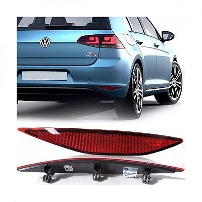 Refletor do para choque golf volkswagen de 2014 a 2017 traseiro lado esquerdo