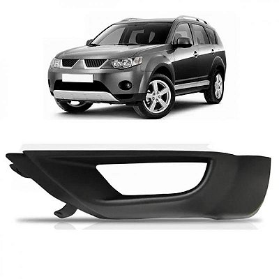 Spoiler do para choque outlander mitsubishi de 2007 a 2009 dianteiro lado esquerdo