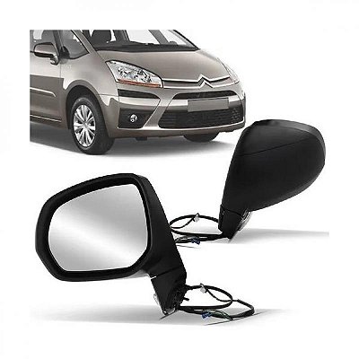 Retrovisor externo c4 picasso citroën de 2008 a 2014 lado direito na cor do veículo elétrico retrátil com memória e pisca