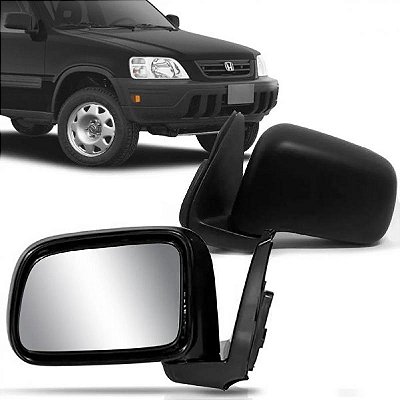 Retrovisor crv honda de 1997 a 2001 lado esquerdo externo preto elétrico liso