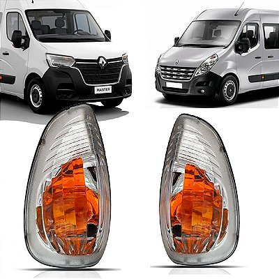 Pisca de retrovisor externo master renault de 2013 a 2025 lado direito cúpula âmbar