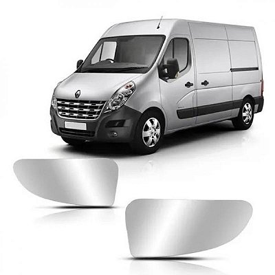 Lente de retrovisor externo master renault de 2013 a 2025 lado direito posição inferior
