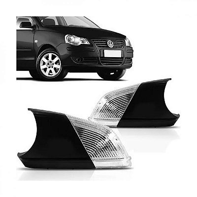 Pisca do retrovisor polo volkswagen de 2007 a 2014 e golf volkswagen de 2008 a 2012 lado esquerdo externo sem chicote