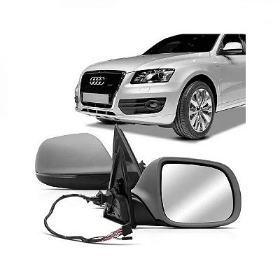 Retrovisor q5 audi de 2009 a 2016 lado esquerdo externo elétrico térmico rebatível com pisca e assistente de colisão