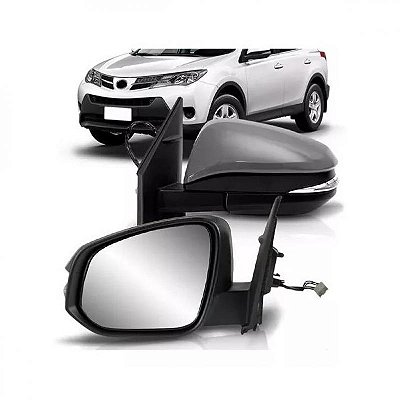 Retrovisor externo rav4 toyota de 2013 a 2018 lado esquerdo em primer elétrico com pisca