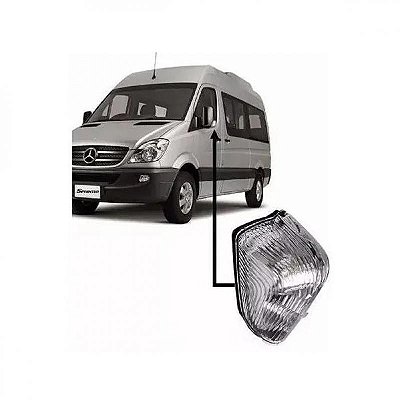 Pisca do retrovisor externo sprinter mercedes benz de 2012 a 2016 e de 2019 a 2022 lado direito para chassi