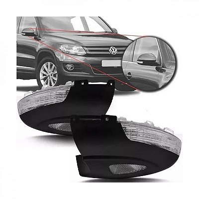 Pisca do retrovisor tiguan volkswagen de 2009 a 2017 lado direito externo com luz de cortesia