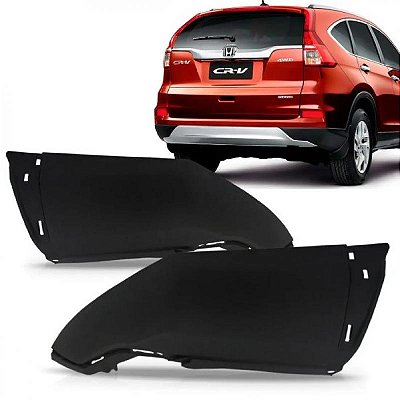 Ponteira de para choque crv honda de 2015 a 2017 traseira lado esquerdo sem pisca texturizada