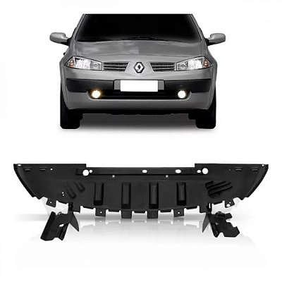 Acabamento do para choque megane renault de 2006 a 2013 dianteiro inferior defletor em ABS de alta resistência
