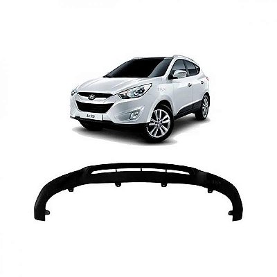 Spoiler do para choque ix35 hyundai de 2010 a 2015 dianteiro preto sem pisca texturizado
