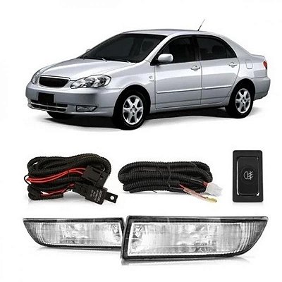 Kit farol auxiliar corolla toyota de 2003 a 2004
