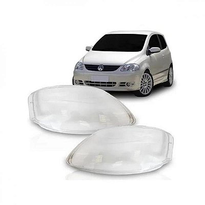 Lente do farol fox crossfox e spacefox volkswagen de 2004 a 2009 lado esquerdo simples